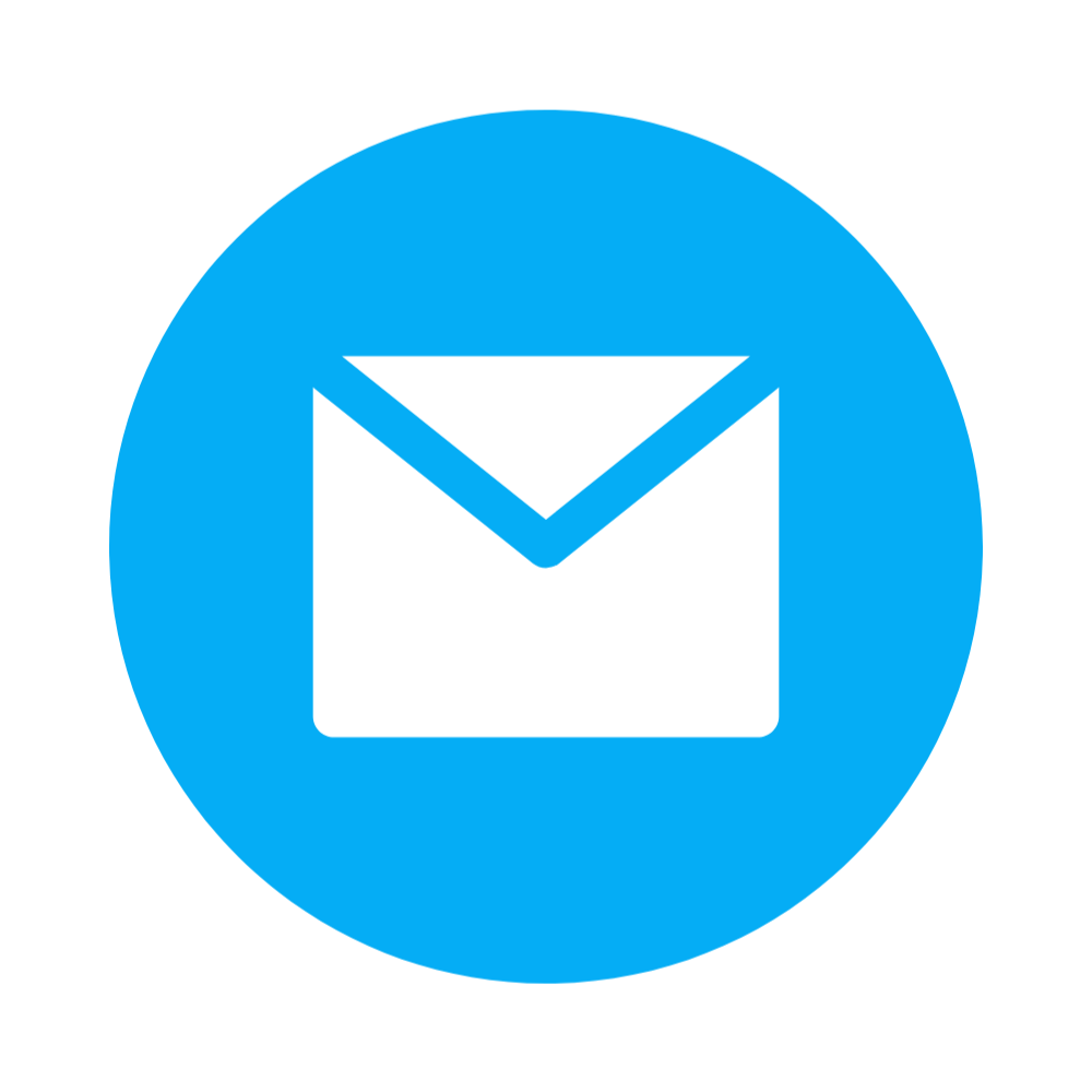 Blue email icon